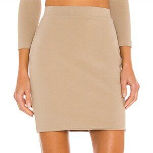 NWOT John Elliott Stretch Sueded Cotton Mini Skirt, Size 0